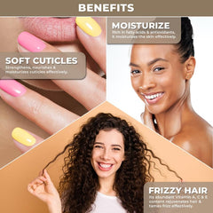 The Organic Forest oil texture drip highlighting lightweight absorption benefit