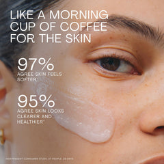 The Outset creamy texture close-up with fine granules showing gentle exfoliation benefit