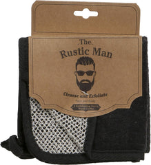 The Rustic Man wash cloth hanging to dry in a bathroom to prevent damp odors