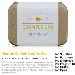 Lather from The Yellow Bird bar being massaged into hair for shine and softness