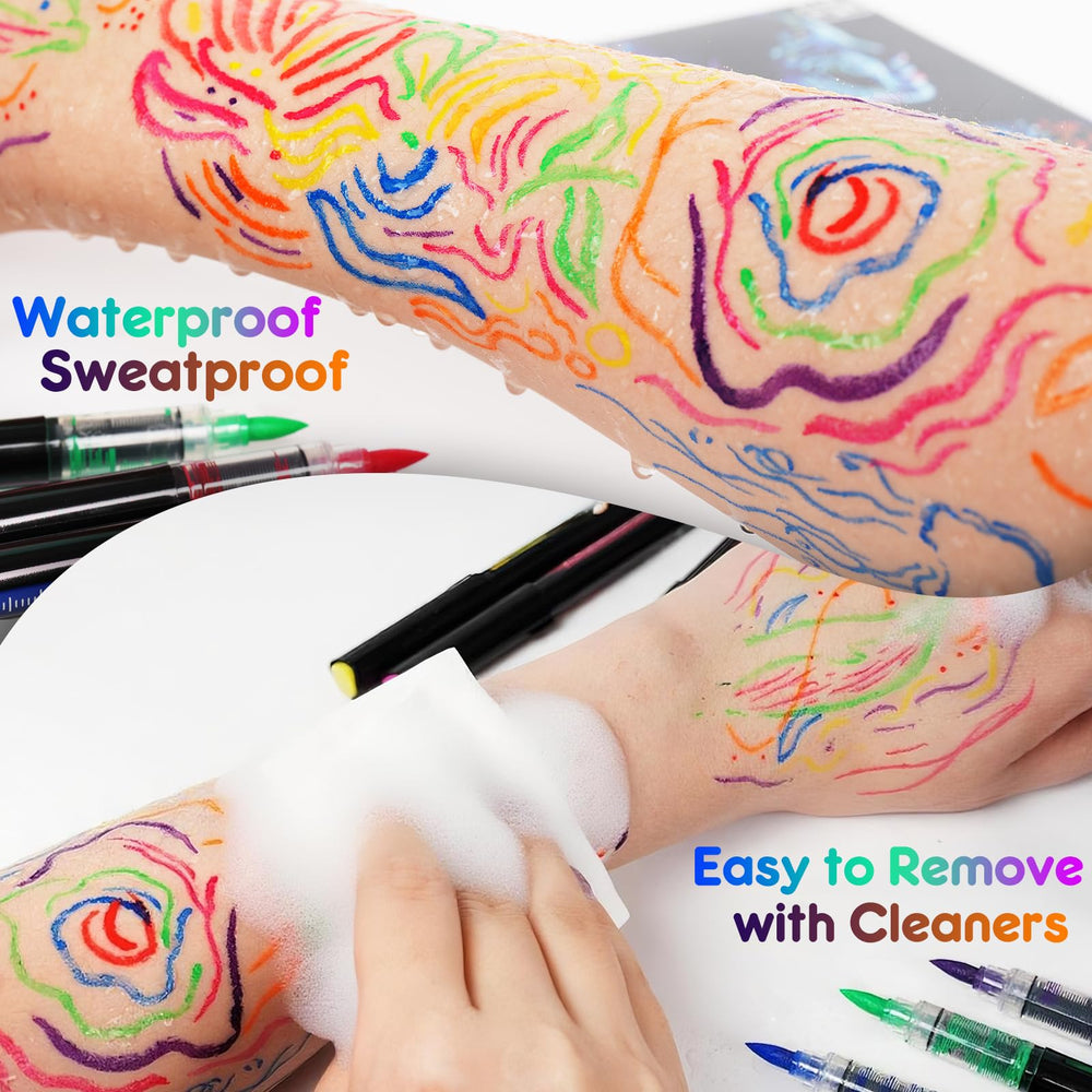 ThEast body paint in festival setting showing long-wear, eye-catching looks