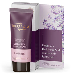 THERAPISPA front tube view showing compact travel size and clear branding