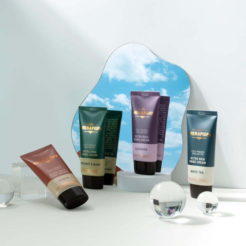 THERAPISPA cream in hand showing true size and convenient portability