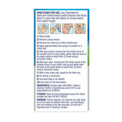TheraTears SteriLid on bathroom counter with towel showing everyday use in routines