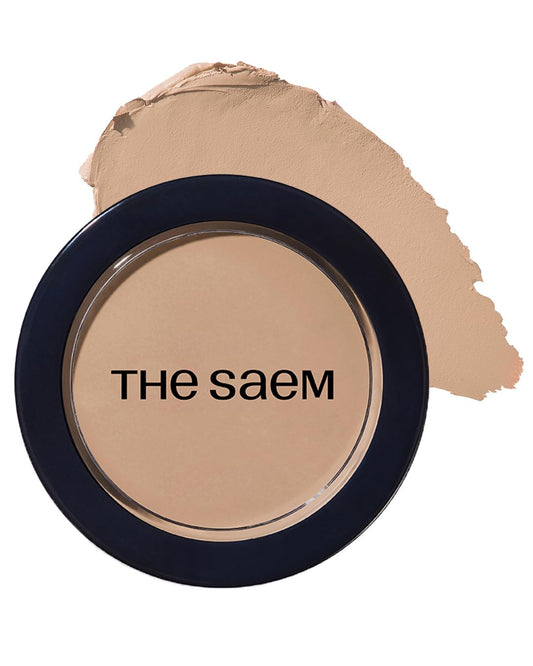 THESAEM pot concealer front packaging showing shade and compact design for portability