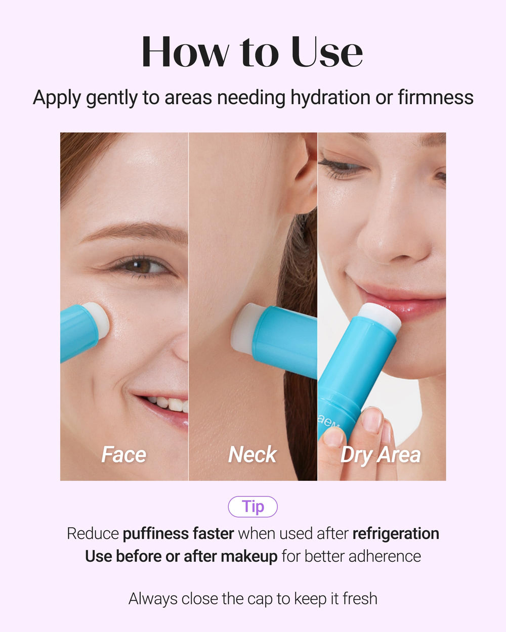 THESAEM eye stick inside makeup bag ideal for travel and quick touch-ups