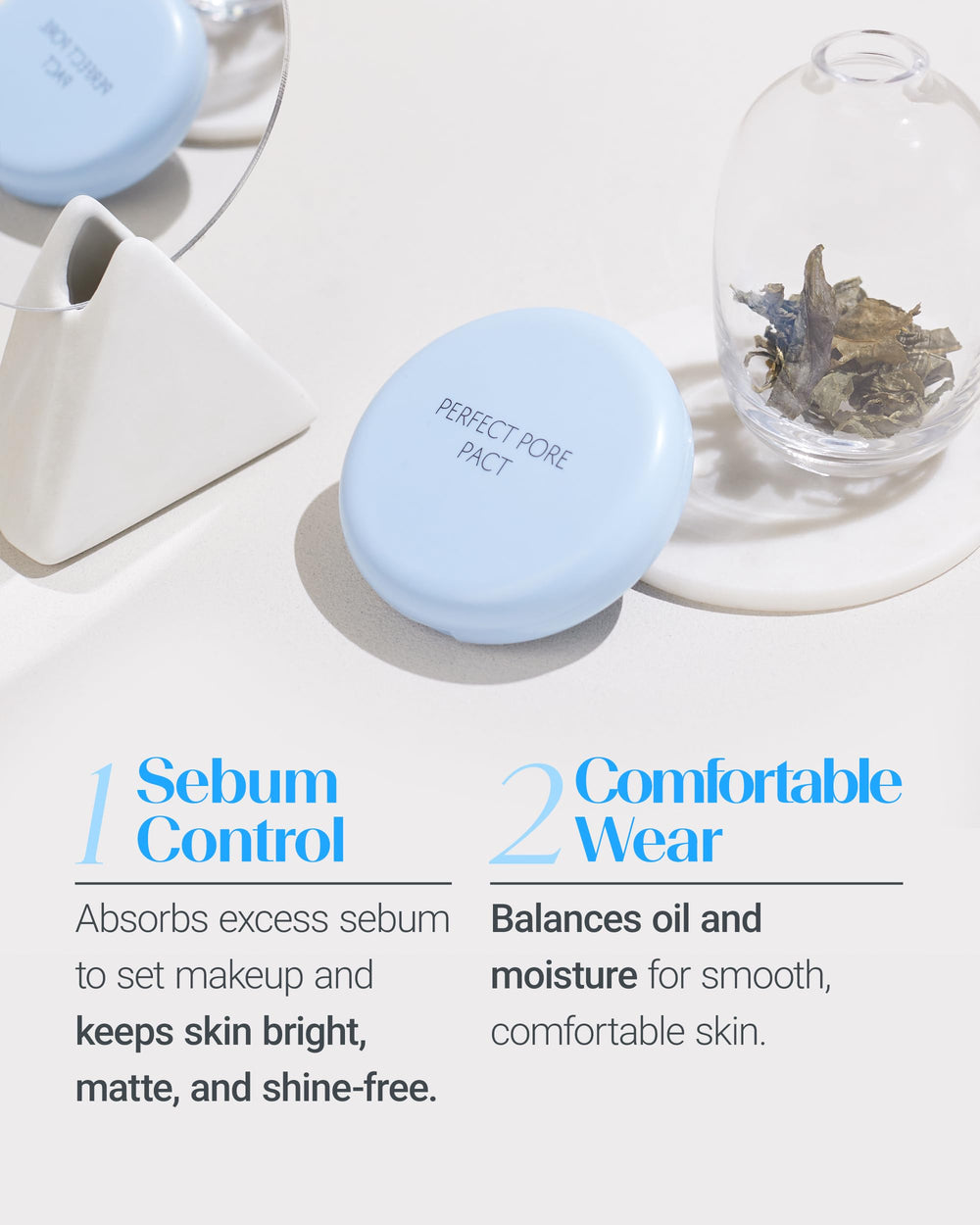 THESAEM soft puff detail highlighting gentle application and blending benefit