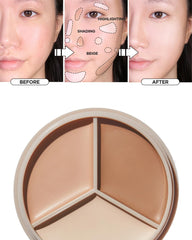 THESAEM balm texture close-up showing melt-in finish for seamless blending