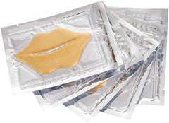 Theshiry lip mask applied on lips showing smoother, softer result