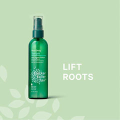 Thicker Fuller Hair serum being applied at roots for lift and fuller-looking hair