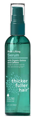 Thicker Fuller Hair serum front packaging showing label and volume, promotes visible root lift