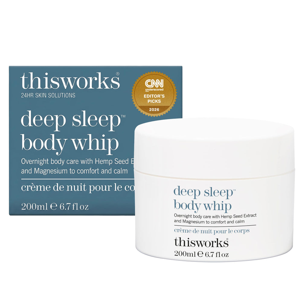 THISWORKS jar front view showing product and calming packaging benefit