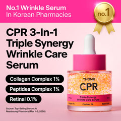 THOME bottle closeup label showing CPR formula and clear ingredient callouts