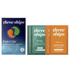Three Ships front packaging showing set and benefits for visible refresh