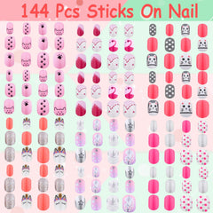 Thrilez display of short nail sizes illustrating 12-size variety for better fit