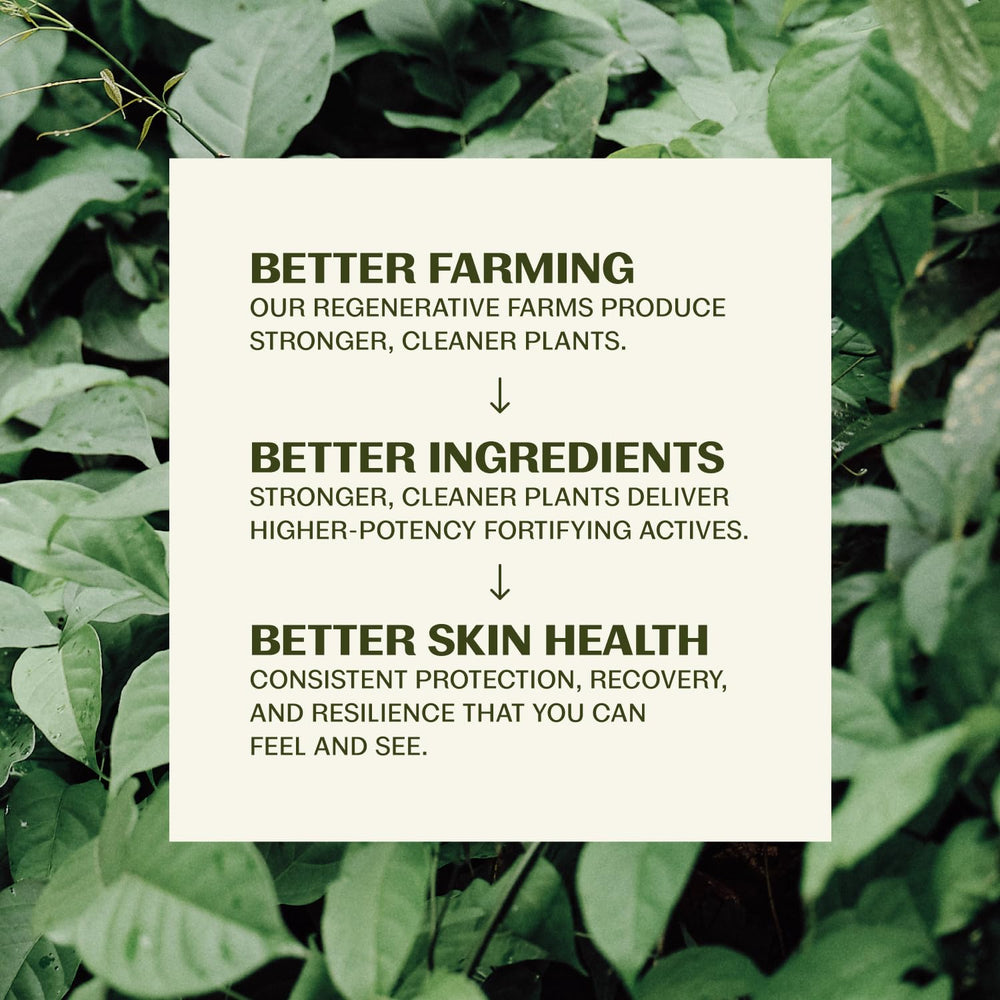Thrive Natural Care back label showing reef-safe and ingredient details