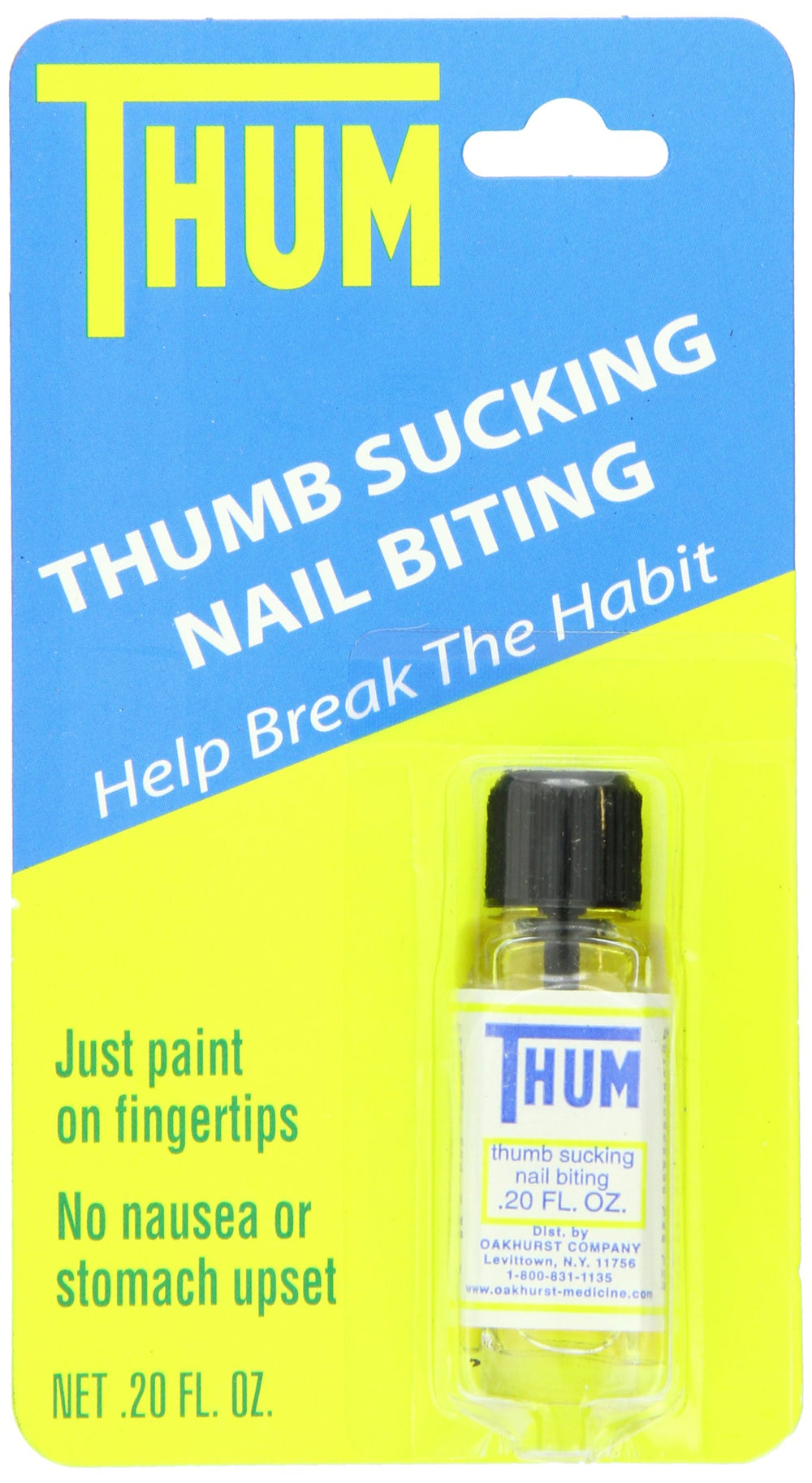 Thum front packaging showing bottle and label, brand visible and clear benefit
