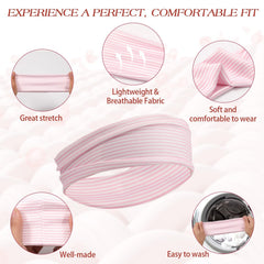 Tiefebene headband worn during yoga demonstrating secure non-slip hold