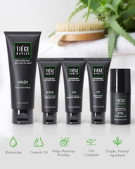 Tiege Hanley exfoliating scrub texture close-up for smoother skin