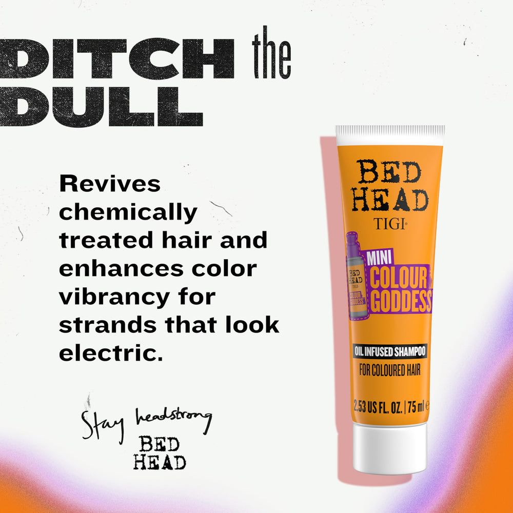 TIGI Bed Head back label with ingredients list and usage directions for convenience