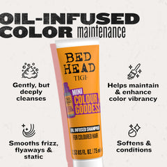 TIGI Bed Head held in hand for size comparison and easy packing