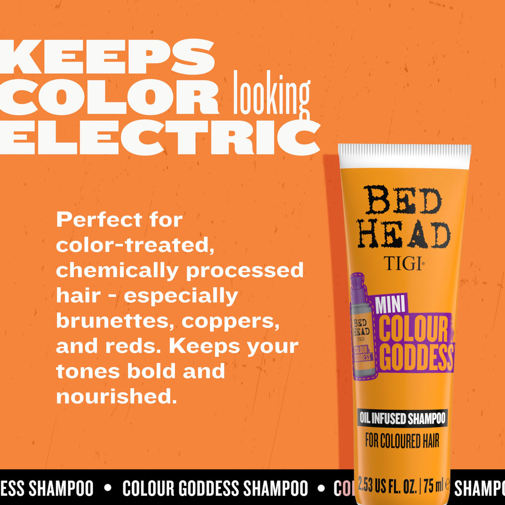 TIGI Bed Head inside a travel kit demonstrating portability and space saving