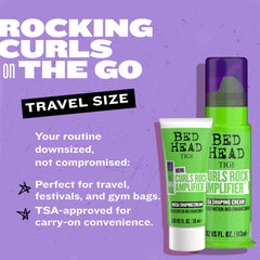 TIGI Bed Head being applied to damp hair to enhance curl definition and hold