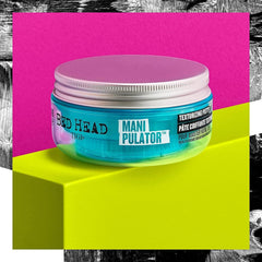 TIGI Bed Head paste on hand ready to apply for control