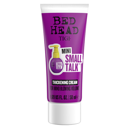 TIGI Bed Head small travel tube front packaging showing portability benefit