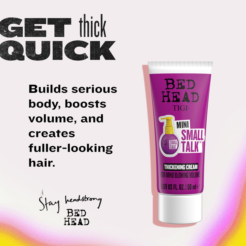 TIGI Bed Head small tube close-up demonstrating durable travel-ready design