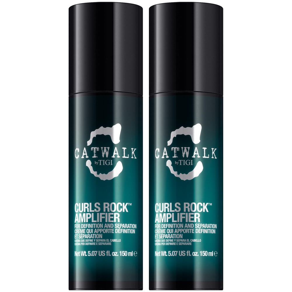 TIGI front packaging of Curls Rock Amplifier showing dual tubes and branding for convenience