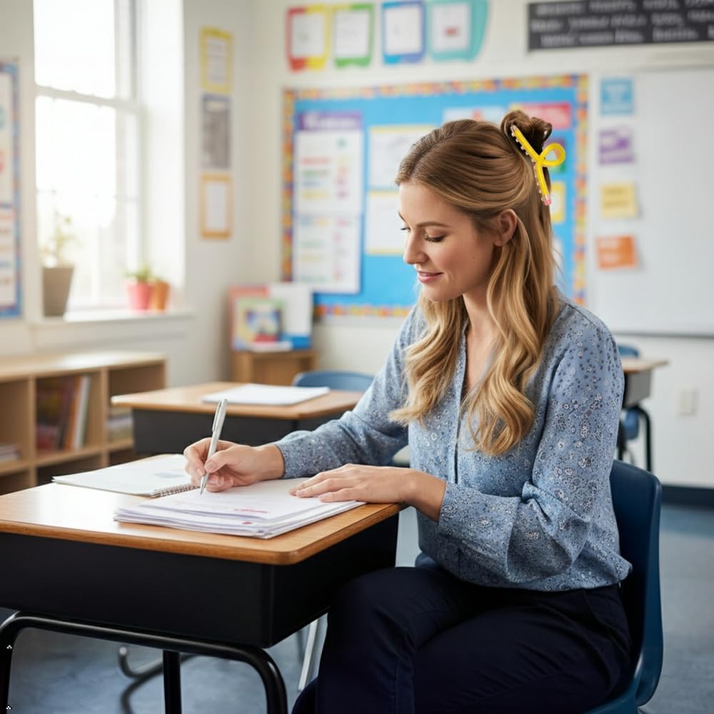 Tihebax clips styled in a classroom setting demonstrating practical use