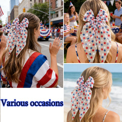 TIIZIISII styled at parade with outfit showing bold patriotic event-ready accessory