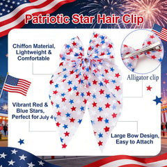 TIIZIISII long tails flowing, adding movement and dramatic patriotic flair