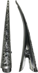 Time Roaming front view silvery flower clip showing decorative finish and secure hold