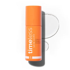 Timeless Skin Care bottle front view showing clean packaging and product benefit