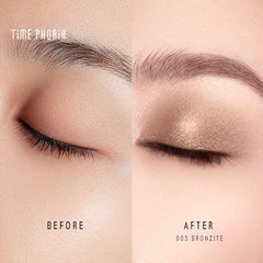 TIMEPHORIA Bronzite texture close-up showing jelly-to-shine finish and smooth glide