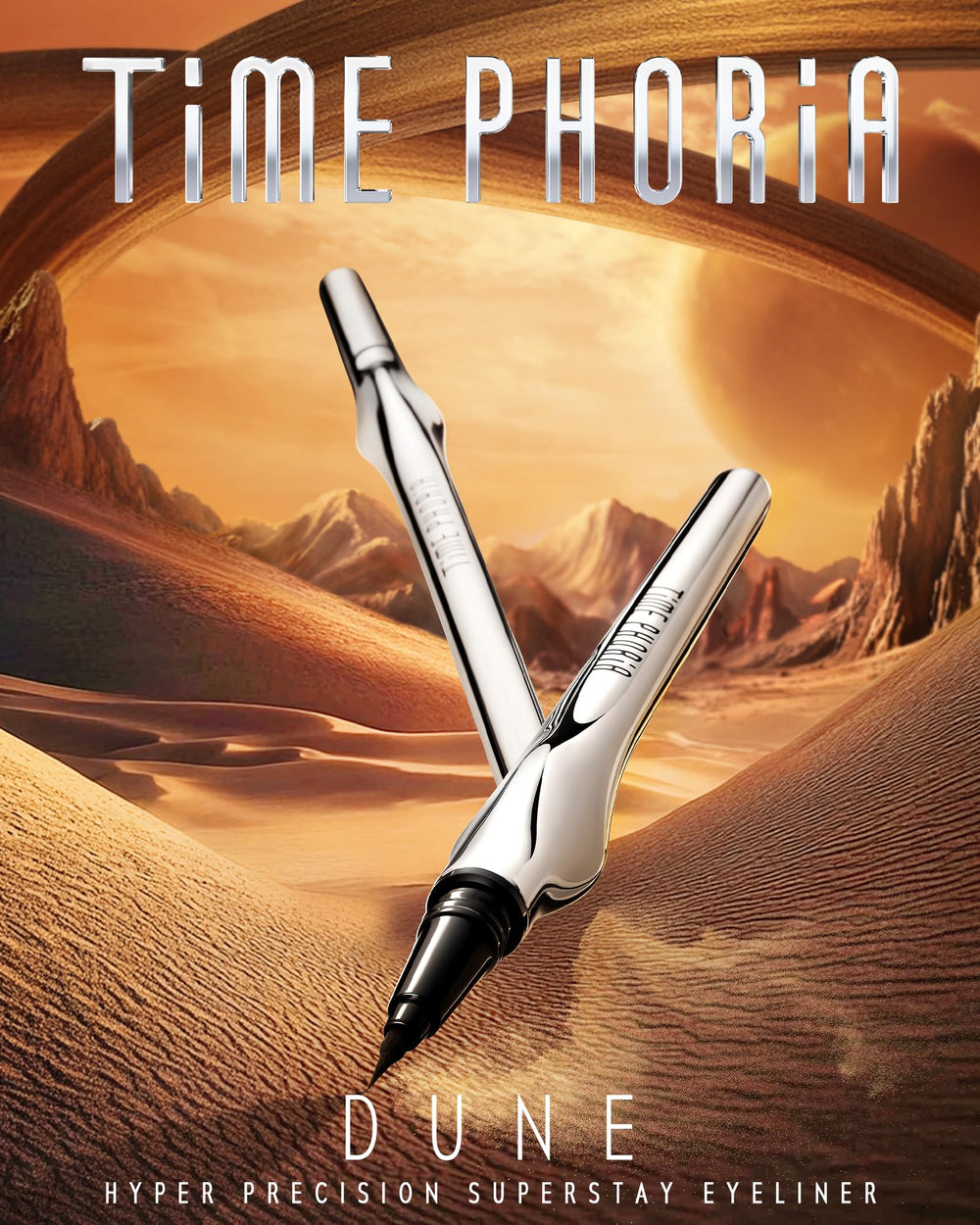 TIMEPHORIA Dune on vanity with tools showing practical everyday use and style