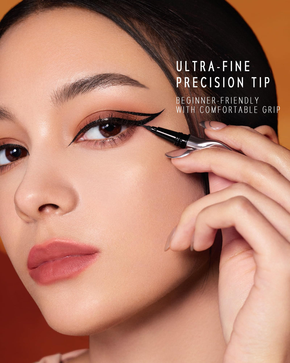 TIMEPHORIA Dune black ink texture stroke showing intense matte pigmentation