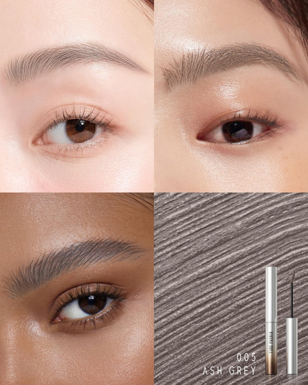 TIMEPHORIA Revela angled brush close-up for precise hair-by-hair application