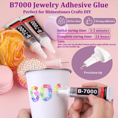 TINKRSTUFF tweezers and pickup pen demonstrating accurate gem placement for clean designs