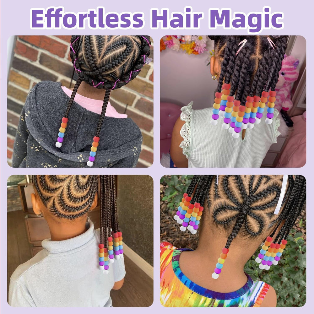 TINKRSTUFF beads slid onto a braid showing fast styling and hold