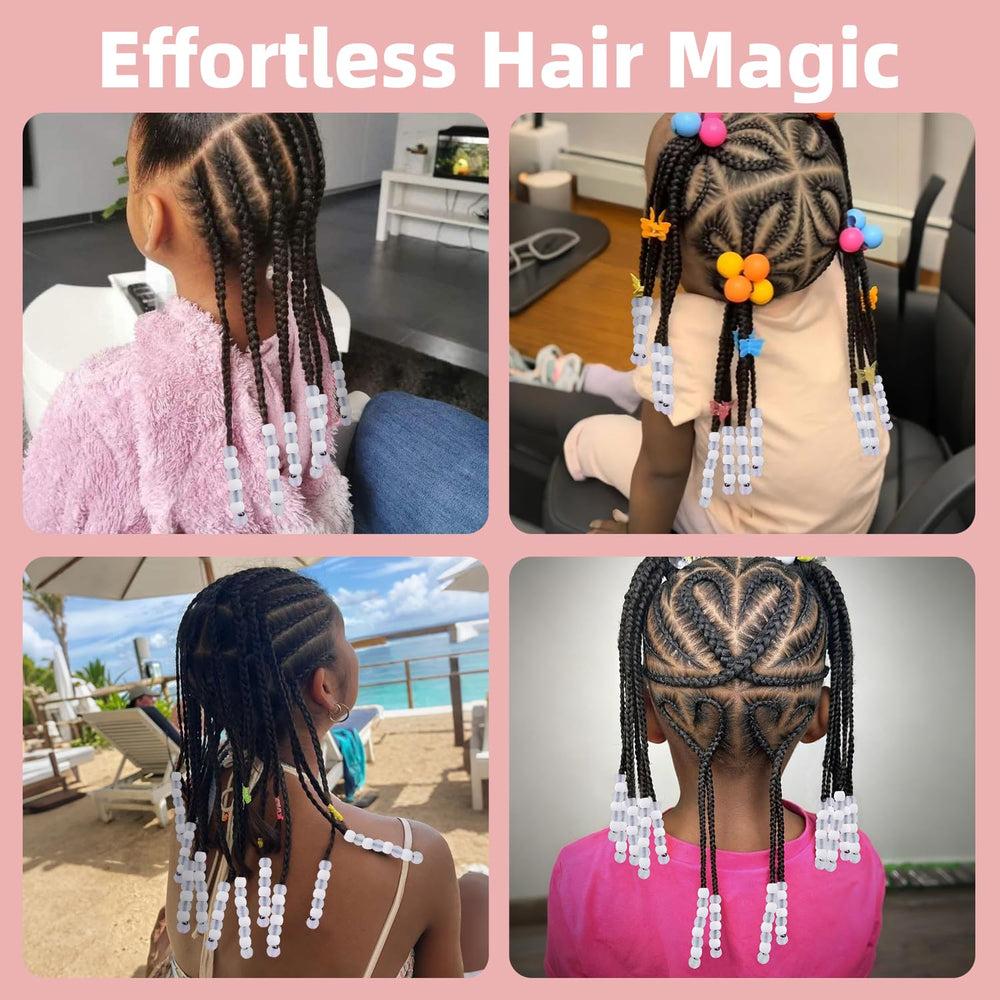 TINKRSTUFF beads threaded on braids demonstrating easy application and hold