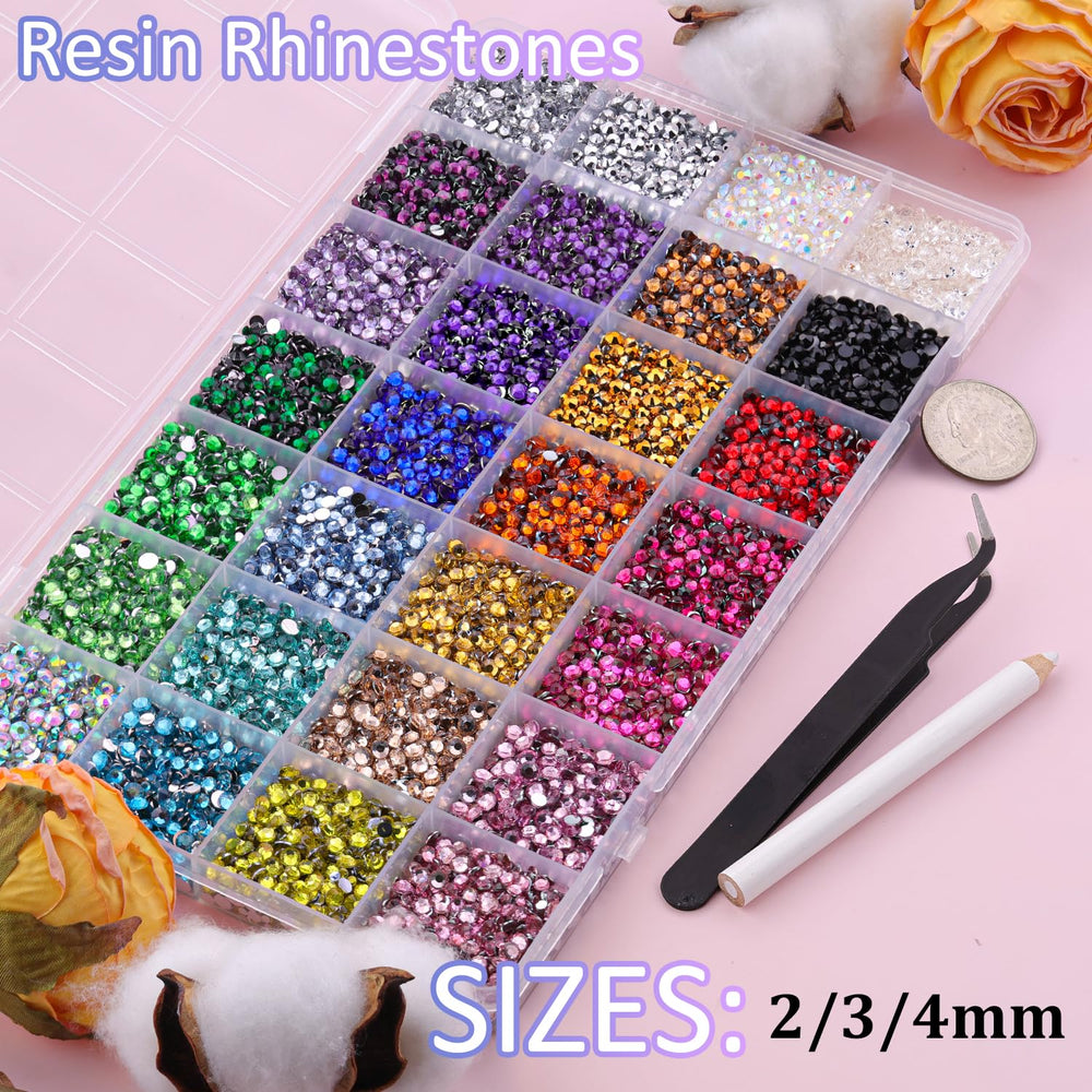 TINKRSTUFF close-up of rhinestone facets highlighting bright cut and reflective sparkle