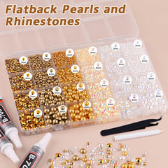 TINKRSTUFF close-up of flatback pearls showing smooth texture and durable glossy finish