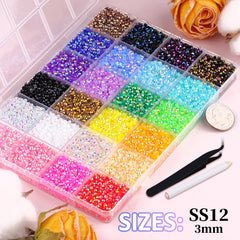 TINKRSTUFF close-up of resin rhinestone coating highlighting long-lasting sparkle