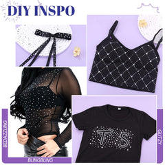 TINKRSTUFF rhinestones decorating shoes adding standout accents