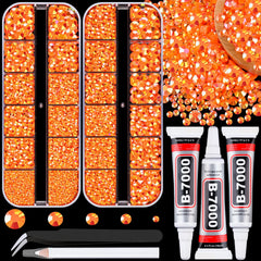 TINKRSTUFF front packaging showing orange AB gems and glue, useful for quick project starts