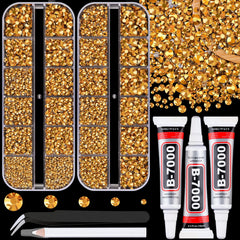 TINKRSTUFF front packaging showing both resin rhinestone boxes and glue, great starter kit