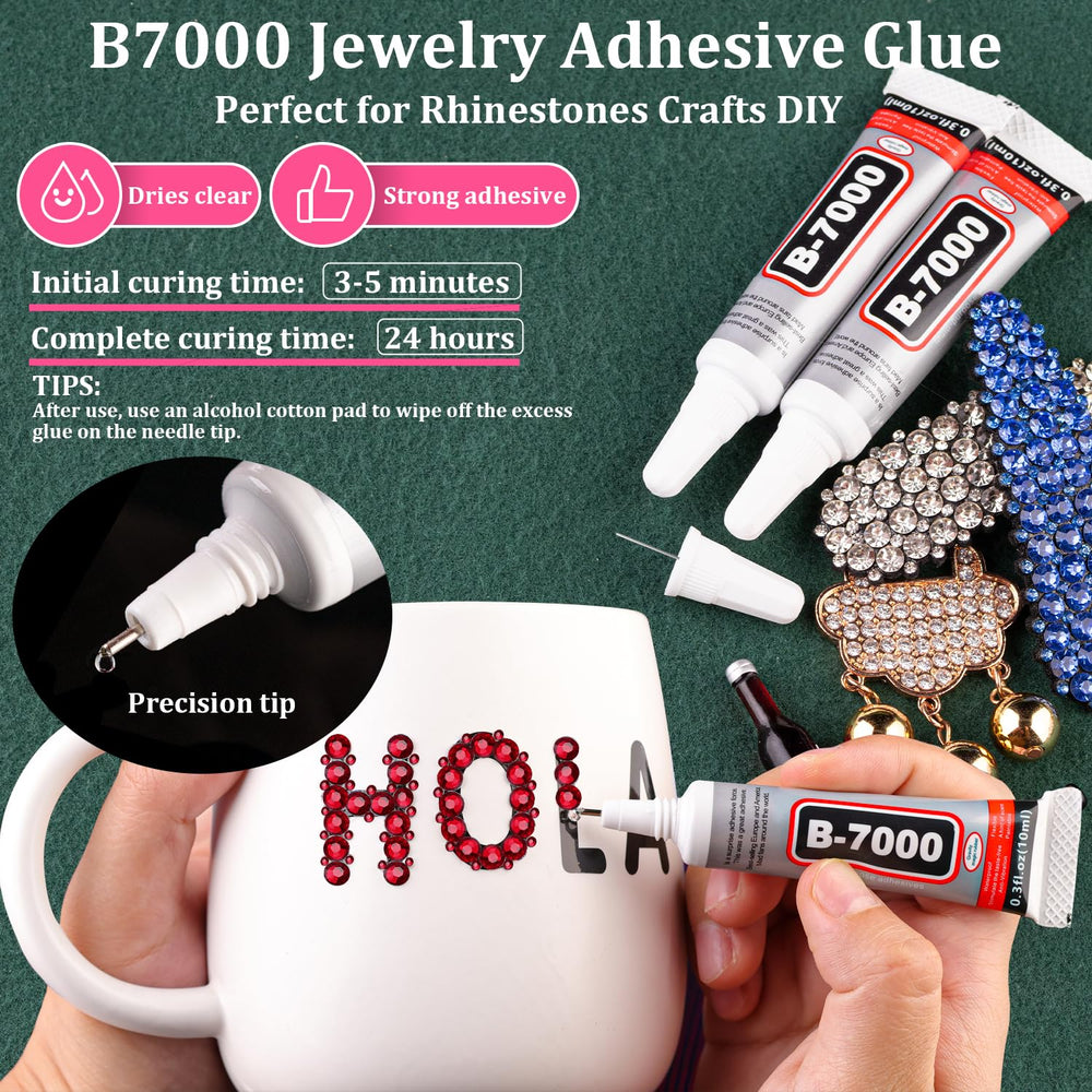 TINKRSTUFF three B7000 glues with tweezers and pen for precise placement